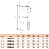 BULUT Küçük İşkence Döküm 30 cm 300x80mm thumbnail 3