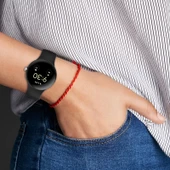 Google Pixel Watch Silikon Saat Kordonu Loop Tipi Pembe S Beden - 4