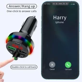 F17 Model 3.1A Çift USB Şarjlı Bluetooth 5.0 Araç MP3 Çalar - 3