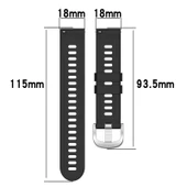 Huawei Band B5 18mm Mavi Silikon Saat Kayışı - 6