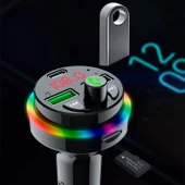 F17 Model 3.1A Çift USB Şarjlı Bluetooth 5.0 Araç MP3 Çalar - 5
