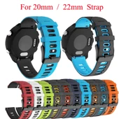 Samsung Galaxy Watch Active 2 40mm Beyaz Siyah Silikon Saat Kayışı 20mm - 2