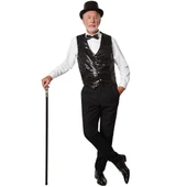 Siyah Payetli Pullu Papyon thumbnail 5