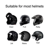 T4 Motosiklet Kaskı Bluetooth Kulaklık BT 5.0 Stereo SIRI Destekli - 4