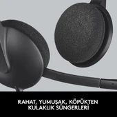 Logitech H340 USB Kablolu Kulak Üstü Kulaklık Teşhir - 7