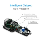 C57 Model Hızlı Kablosuz FM Verici Bluetooth 50 Eller Serbest Araç Şarj Cihazı USB MP3 Çalar - 3