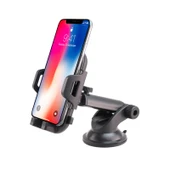 Evrensel Araba Telefon Tutucu Cam Vantuzlu 360 Derece Döner Akıllı Telefon Standı - 4