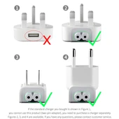 2 Adet XJ01 Güç Adaptörü iPad 10W 12W Şarj Cihazı ve MacBook Serisi Şarj Cihazı EU Priz - 4