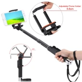 YT-888 Döner Bluetooth Özellikli Selfie Çubuğu - Ayarlanabilir ve Çıkarılabilir Telefon Tutucu - 6