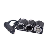 DC 12V 24V Çift USB Çoklu Araç Çakmaklık Çoğaltıcı Adaptör 2 Soketli - 1
