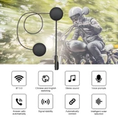 T4 Motosiklet Kaskı Bluetooth Kulaklık BT 5.0 Stereo SIRI Destekli - 2