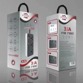 T09 3000W Yüksek Güç Çok Fonksiyonlu 3 Delikli Uluslararası Evrensel Priz 6 USB Akıllı Şarjlı ABD Prizi - 12