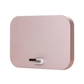 USB C Alüminyum Masaüstü Şarj İstasyonu Pembe - 2