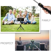 K07 Bluetooth 40 Ayarlanabilir Siyah Selfie Çubuğu Tripodlu - 7