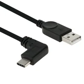 28AWG Yüksek Hızlı USB 2.0 Erkekten 90 Derece Dirsek USB-C Tip C 3.0 Erkek Veri Senkronizasyon Kablosu Adaptörü - 3
