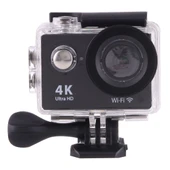 H9 4K Ultra HD 1080P 12MP 2 Inç LCD Ekran WiFi Spor Kamerası Siyah 170 Derece Geniş Açı Lens 30m Su Geçirmez - 2