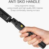 K07 Bluetooth 40 Ayarlanabilir Beyaz Selfie Çubuğu Tripodlu - 5