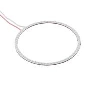 90mm 5W 180LM Melek Gözleri Halka Araba Farı COB LED Işıklar Araçlar için Yeşil Işık DC 12-24V - 2