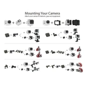 H9 4K Ultra HD 1080P 12MP 2 Inç LCD Ekran WiFi Spor Kamerası Siyah 170 Derece Geniş Açı Lens 30m Su Geçirmez - 12