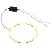 90mm 5W 180LM Beyaz Işık Angel Eyes Halka Araba Farı COB LED - 5