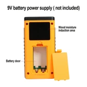 GM630 Dijital Ahşap Nem Ölçer LCD Ekranlı Turuncu - 3