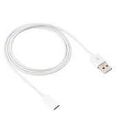 1 Metre USB Erkek - USB C Dişi Adaptör Kablosu Beyaz - 3