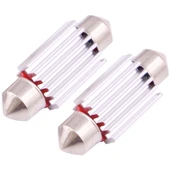 2 Adet 41mm 3.5W 180LM Beyaz Işık 12 LED SMD 4014 CANBUS Plaka Okuma Lambası - 3