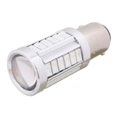 2 Adet 1157 Model 16.5W 1155 Lümen 33 LED SMD 5630 Kırmızı Araç Fren Lambası Ampulü DC12V - 2