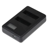 GoPro HERO4 Uyumlu LCD Ekranlı Çiftli Batarya Şarj Cihazı - 3