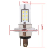 H4 4.2W 630LM Beyaz Işık 21 LED 2835 SMD Araba Far Ampulü Sabit Akım DC 12-24V - 5