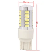 2 Adet T20 16.5W 990LM 6500K Beyaz Işık 5630 SMD Çift Kablolu 33 LED Araç Fren ve Direksiyon Lambası DC12V - 4
