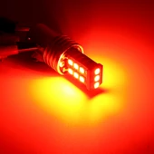 2 Adet 1157 BAY15D 3W LED 300LM SMD 2835 Araç Arka Fren Lambası Kırmızı Işık DC 12V - 6