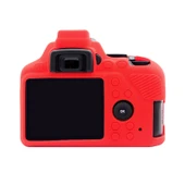 Nikon D3500 Uyumlu Kırmızı Yumuşak Silikon Kamera Kılıfı - 3