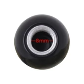 Evrensel 8mm Amerikan Bilardo No8 Topu Stil Plastik Araba Lastik Sibop Kapağı 4lü Siyah - 7