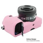 Sony ILCE-6300 A6400 Uyumlu Pembe Yumuşak Silikon Kamera Kılıfı - 7