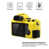 Sony ILCE 7MII 7SMII 7RMII Uyumlu Sarı Yumuşak Silikon Kamera Kılıfı - 4