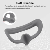 DJI Avata Goggles 2 Uyumlu Gri Silikon Koruyucu Maske Kılıfı - 4