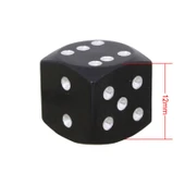 Evrensel 8mm Zar Modeli Alüminyum Alaşımlı Araba Lastik Sibop Kapağı 4lü Siyah - 3