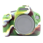 Canon EOS 3000D 4000D Uyumlu Kamuflaj Yumuşak Silikon Kılıf - 1