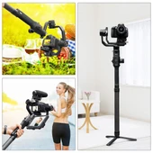 PULUZ Karbon Fiber Uzatılabilir Monopod Çubuk DJI MOZA Feiyu V2 Zhiyun G5 SPG Gimbal Siyah 35cm - 5