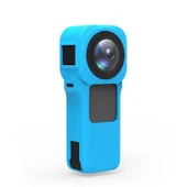 Insta360 One RS 1-Inch 360 Edition Uyumlu Mavi Silikon Koruyucu Kılıf ve Lens Kapağı - 4