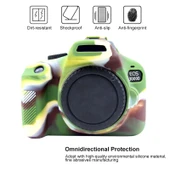 Canon EOS 3000D 4000D Uyumlu Kamuflaj Yumuşak Silikon Kılıf - 4