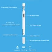Orijinal Xiaomi Su Saflık Test Cihazı Mini Hassas Beyaz - 6
