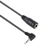 2.5mm Sağ Açılı Erkek Fişten 3.5mm Dişi Jak Stereo AUX Ses Güç Adaptör Kablosu 14cm - 4