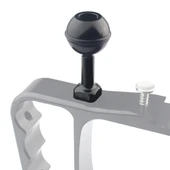 PULUZ 1 4 Inç Vida Alüminyum Top Adaptör Montaj Siyah 2 5cm Çaplı GoPro Insta360 DJI Aksiyon Kameraları İçin - 1