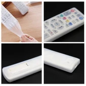 5'li Akıllı TV Kutusu Kumanda Silikon Koruyucu Kılıf Suya ve Toza Dayanıklı 21x5x2 cm - 4