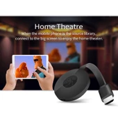 MiraScreen G2 Kablosuz WiFi Görüntü Alıcısı 5GHz 1080P TV Stick iPhone Samsung ve Diğer Akıllı Telefonlar İçin Siyah - 5