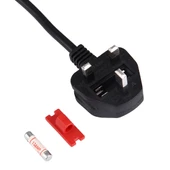 BS-1363A LP60L Sigortalı UK Fişten C13 Güç Kablosu 3 Metre PC Yazıcı Tarayıcı İçin - 4