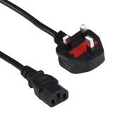 BS-1363A LP60L Sigortalı UK Fişten C13 Güç Kablosu 3 Metre PC Yazıcı Tarayıcı İçin - 3