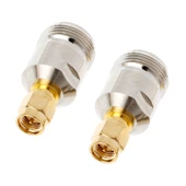 2 Adet SMA Erkek - N Dişi RF Koaksiyel Konnektör Altın Kaplama 32mm - 1